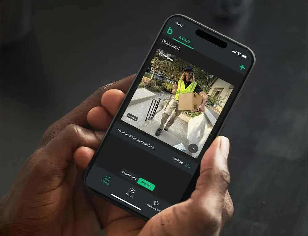 Blink Doorbell: schermata fino 150° di ampiezza in verticale