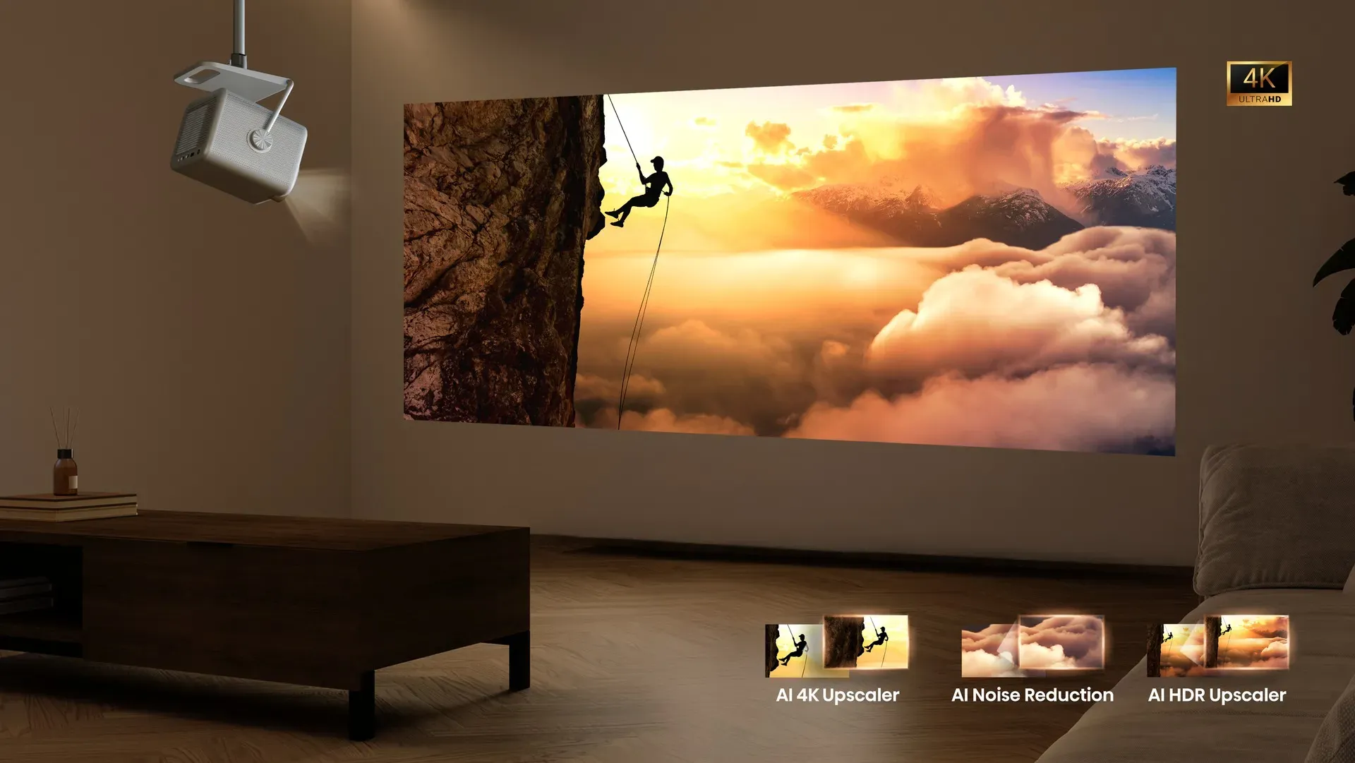 Proiettore Laser 4k Hisense M2 Pro: tecnologia AI 4K Clarity
