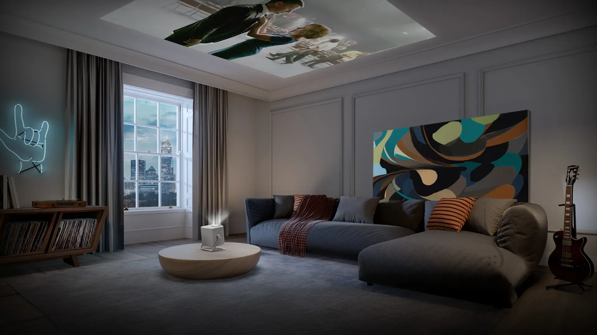 Proiettore Laser 4k Hisense M2 Pro: utilizzo nella stanza living