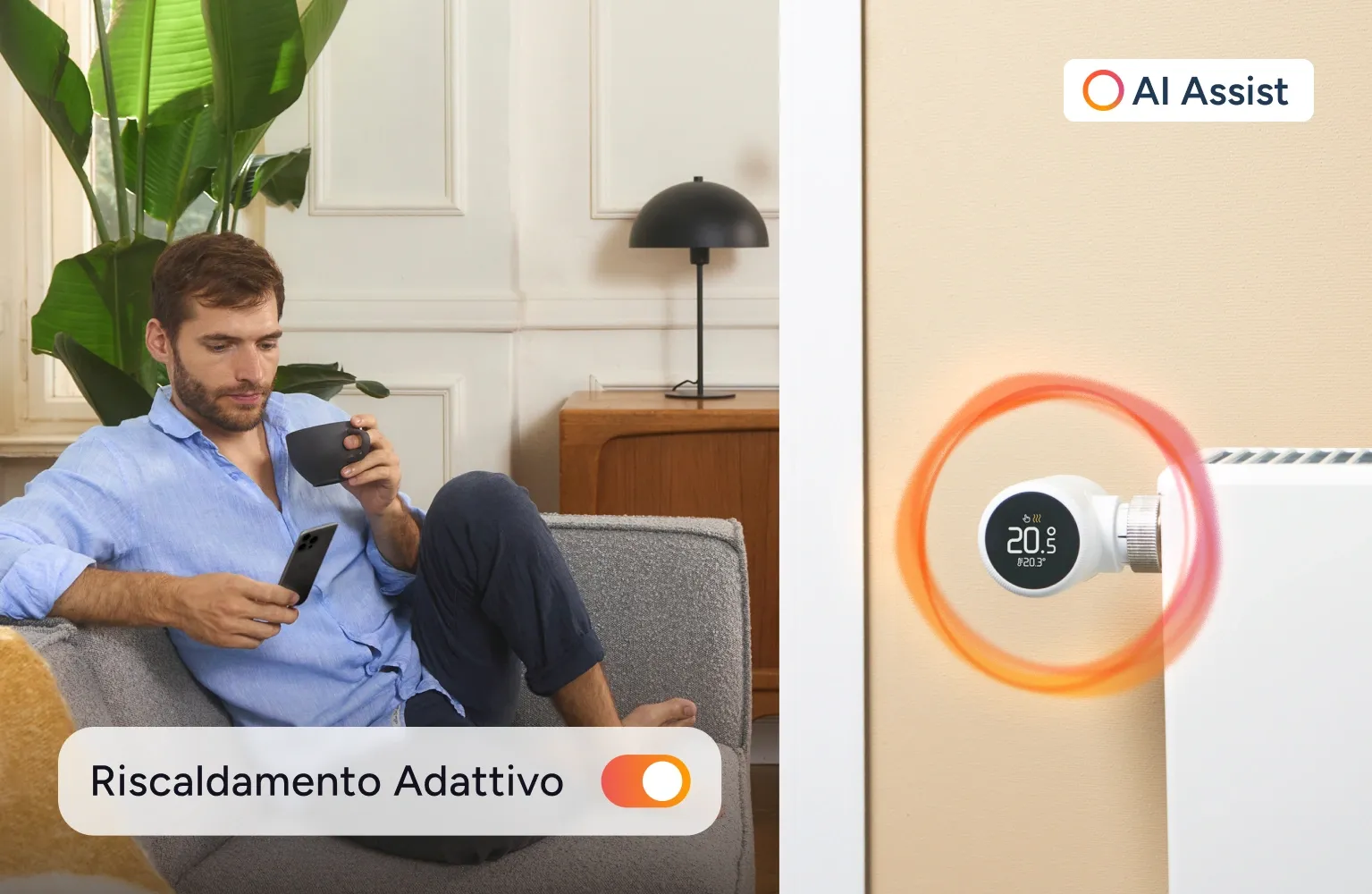 Fonte Tado°: il riscadamento adattivo di Tado° consente di risparmiare sui costi e abbattere le emissioni