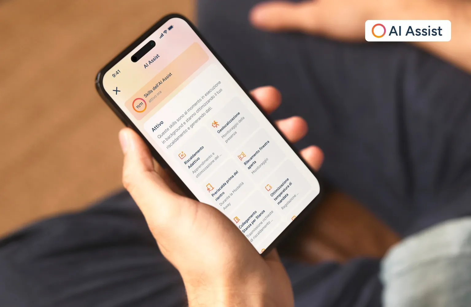 Fonte Tado°: screenshot dell'App Tado° che consente il controllo smart a distanza del nostro impianto