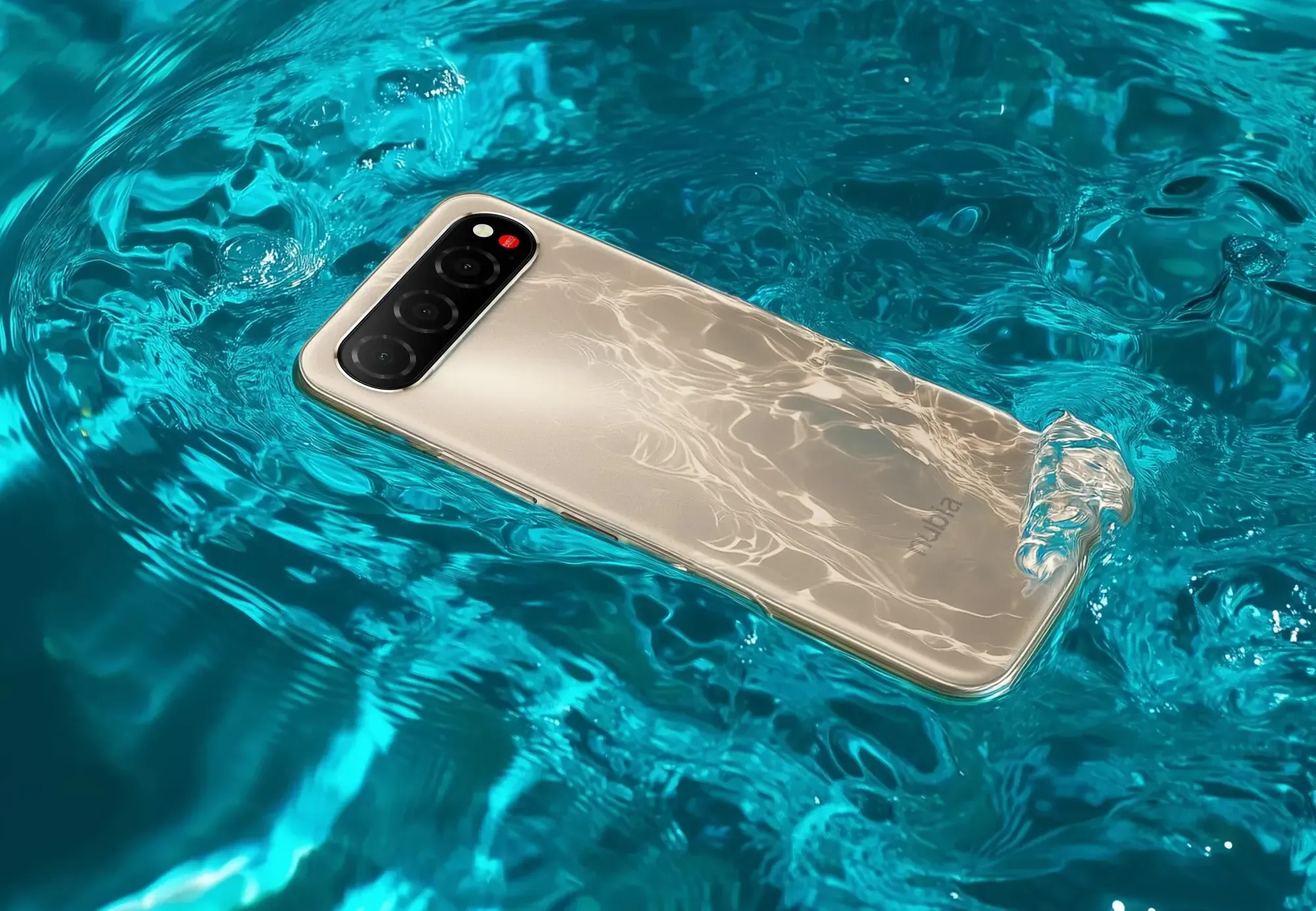 Nubia Aie è certificato IP68 e IP69 per la protezione da polvere e acqua, per l'immersione in acqua fino a 1,5 m per 30 minuti e resistenza a getti d'acqua ad alta pressione a 80 °C