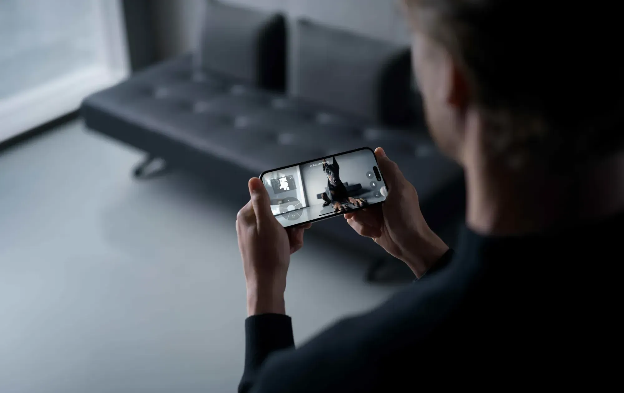 L' App DJI Home consente di vedere, da una posizione remota, cosa accade in casa