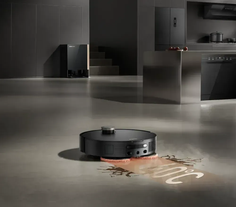 ThermoHold Mop si attiva a 40°C per sciogliere i residui di grasso e salsa