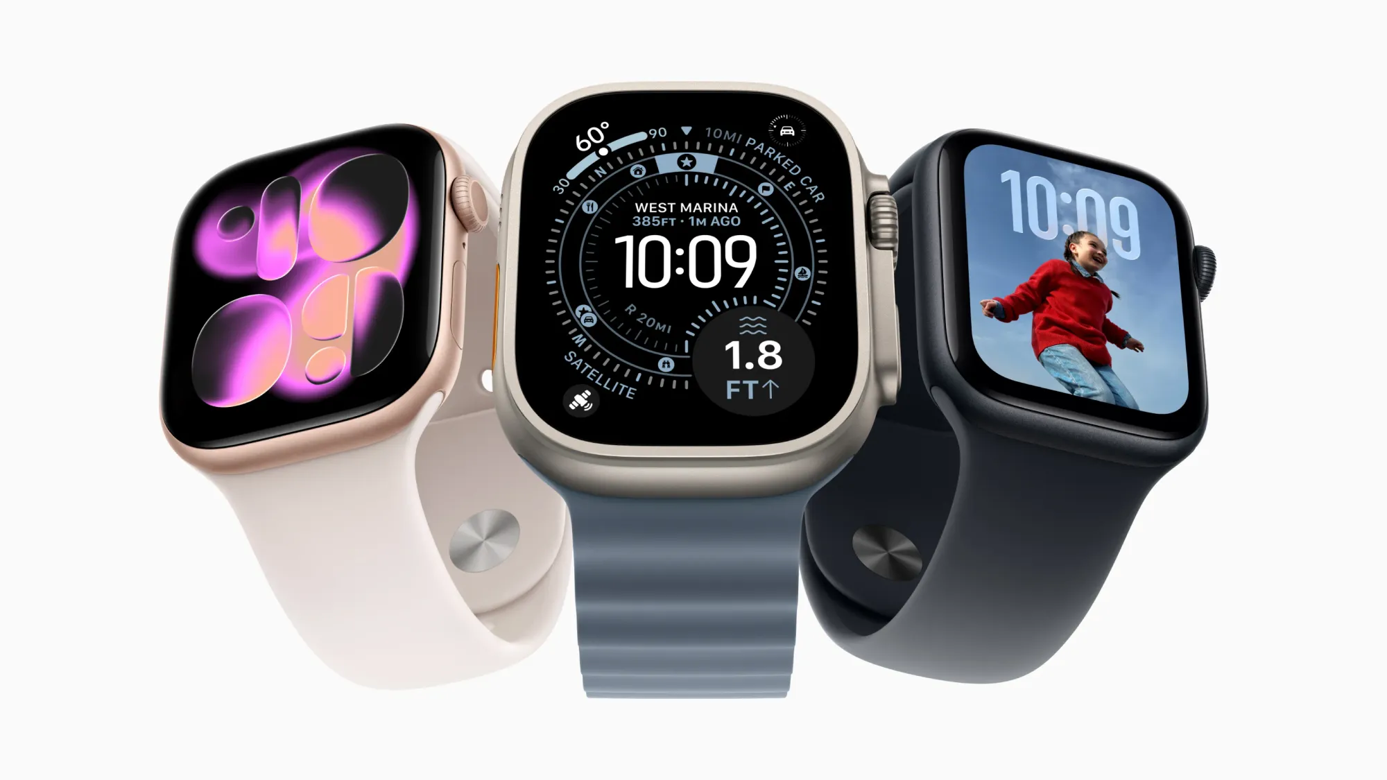La linea Apple Watch include Apple&nbsp;Watch Series&nbsp;11, Apple&nbsp;Watch Ultra&nbsp;3 e Apple&nbsp;Watch SE&nbsp;3