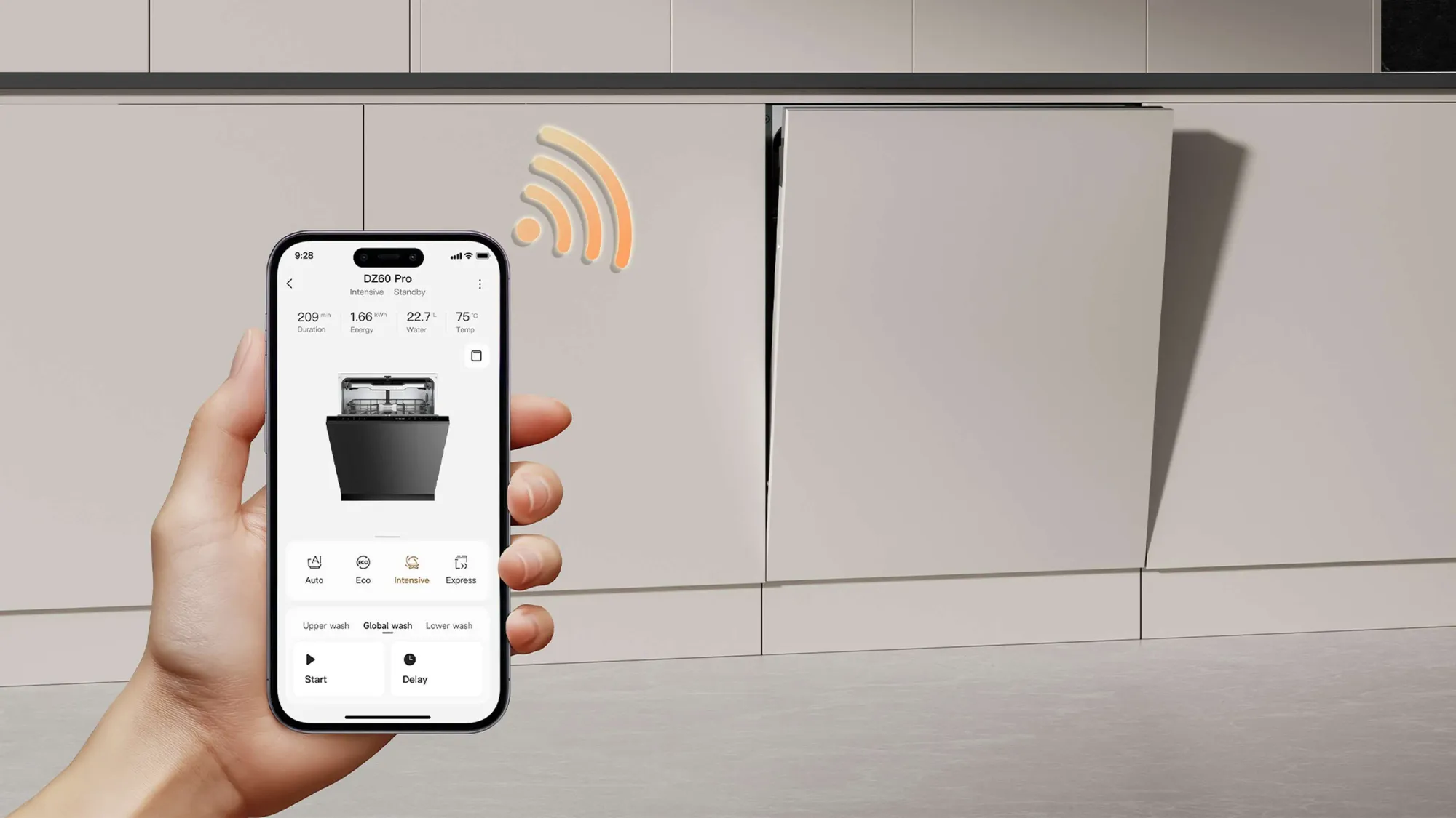 L'app Dreame mantiene la connettività intelligente per il controllo remoto e il monitoraggio del funzionamento