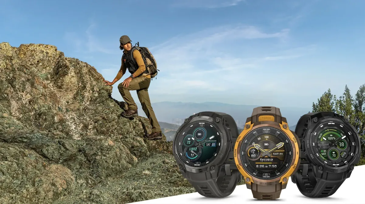 Garmin Instinct Crossover AMOLED, la luminosità dello schermo combinata al fascino delle lancette analogiche