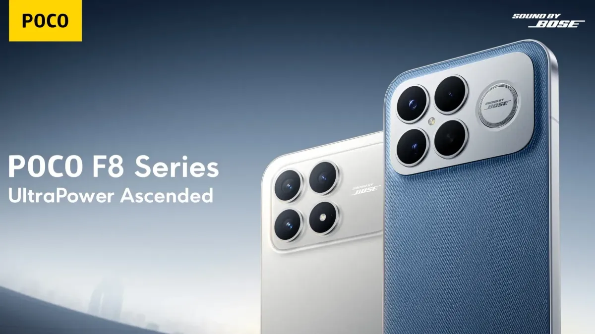 Sulla serie POCO F8 Ultra il suono è protagonista grazie a un sistema audio mobile che sfrutta la tecnologia Sound by Bose