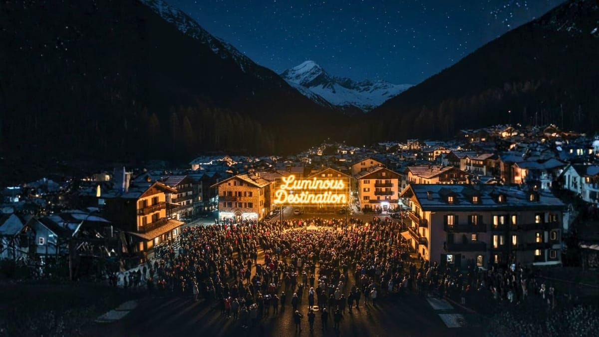 Panoramica di una delle mete del progetto Luminous Destinations, simbolo di turismo sostenibile in Italia