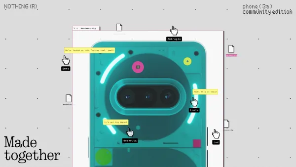 Nothing: svelato Phone (3a) Community Edition, progettato con i fan del brand